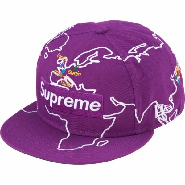 Boné Supreme Worldwide Roxo