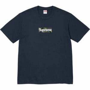 Camiseta Supreme Box Logo Azul