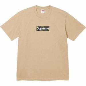 Camiseta Supreme Box Logo Bege