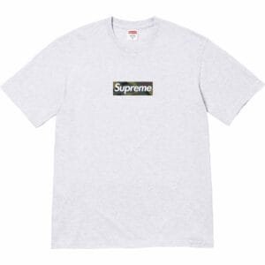 Camiseta Supreme Box Logo Cinza
