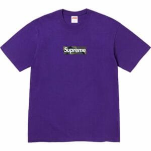 Camiseta Supreme Box Logo Roxa