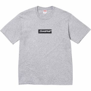 Camiseta Supreme Box Logo X Futura Cinza