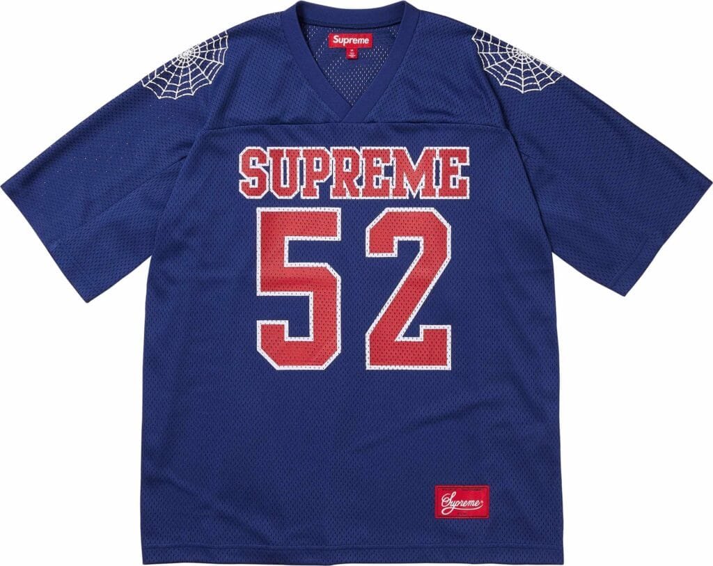 Camiseta Supreme Spiderweb Football Azul - Compre Online | Topas