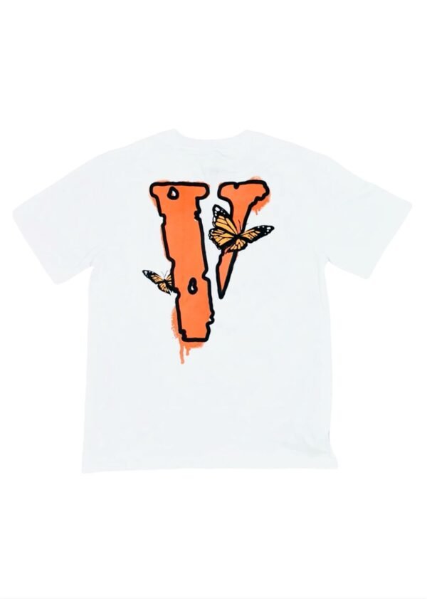 Camiseta Vlone Branca e Laranja