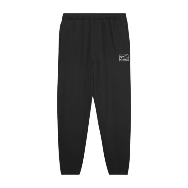 Stussy x Nike Calça Washed Fleece Black White