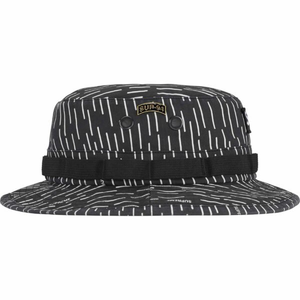 Bucket Supreme Boonie Militar Preto e Branco