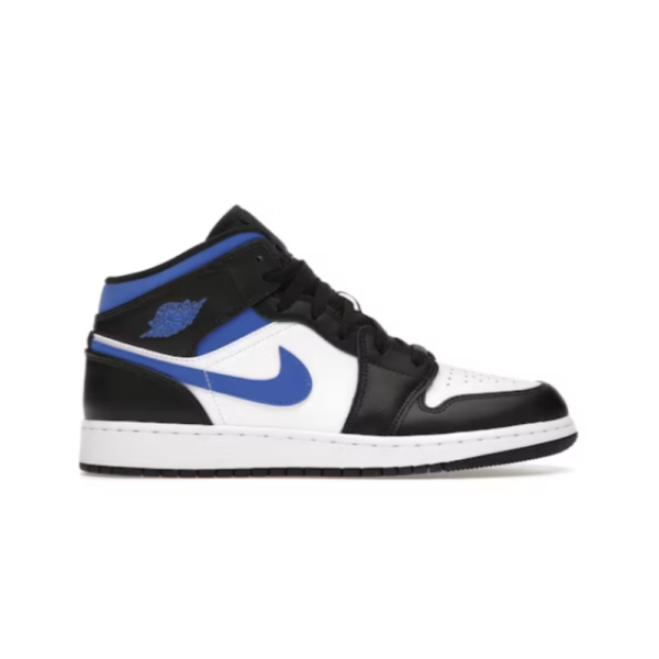 Nike Air Jordan 1 Mid White Black Racer Blue