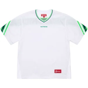 Camiseta de futebol Supreme Jacquard Branca