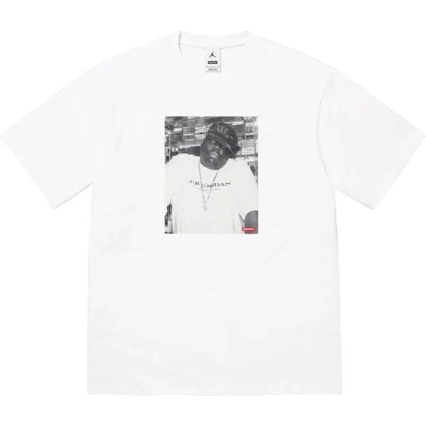 Camiseta Supreme X Jordan Biggie Branca