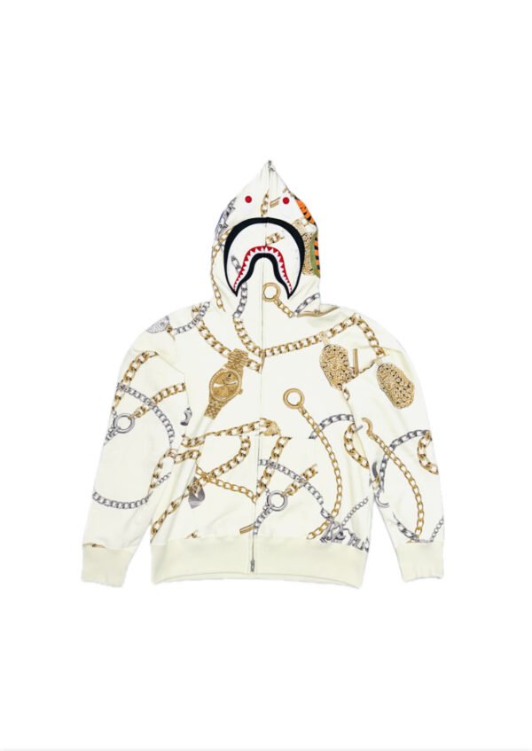 Moletom Bape Shark Branco