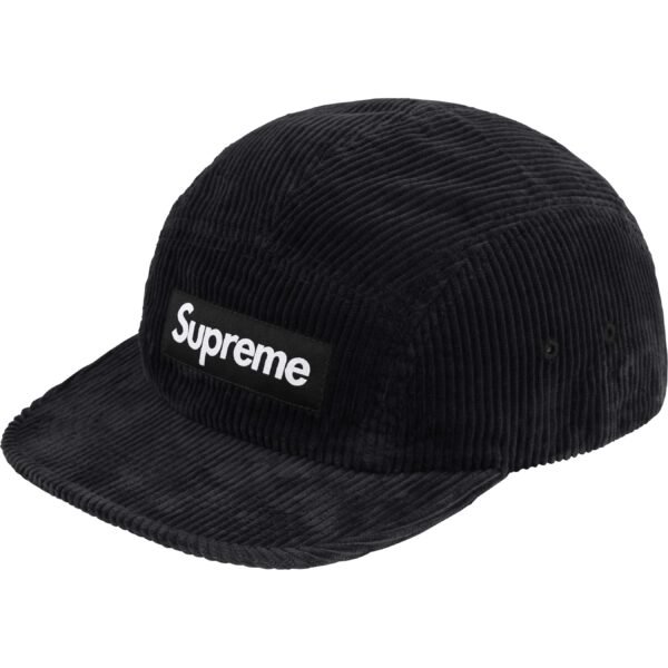 Bone Supreme Veludo Cotelê Preto