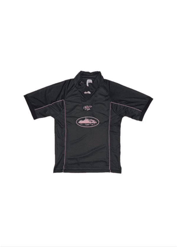 Camiseta Corteiz Alcatraz Preta e Rosa