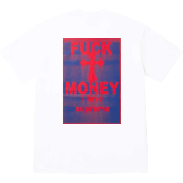 Camiseta Supreme Fuck Money Branca