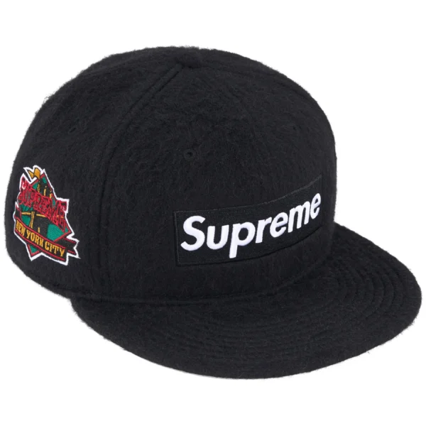 Boné Supreme Brushed Wool Box Logo Preto