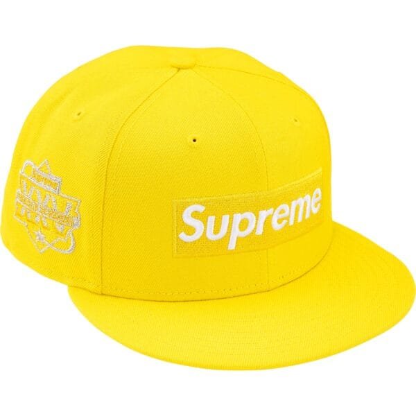 Boné Supreme Championship Box Logo Amarelo