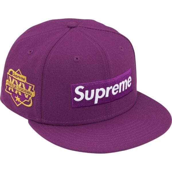 Boné Supreme Championship Box Logo Roxo