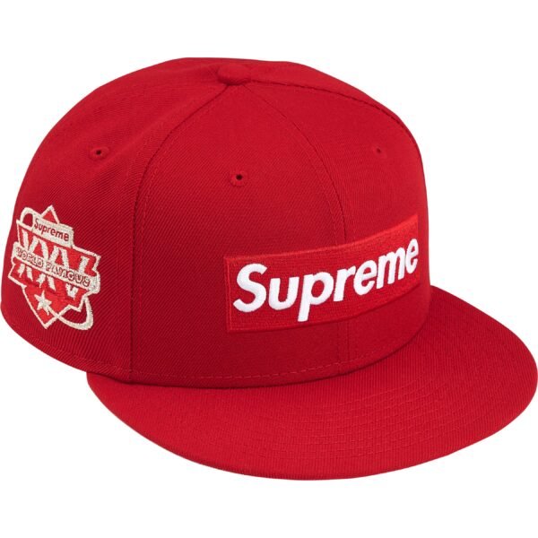 Boné Supreme Championship Box Logo Vermelho