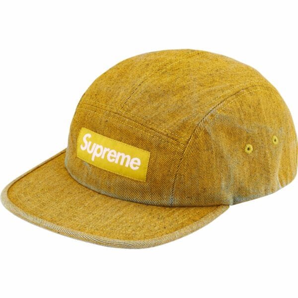 Boné Supreme Coated Denim Amarelo