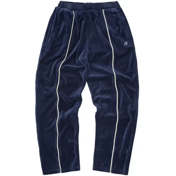 Conjunto Corteiz VVS Uptown Velour Track Navy