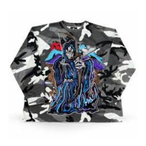 Camiseta Warren Lotas Manga Longa Camuflada