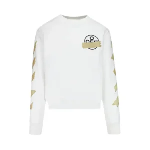 Moletom Off-White Tape Arrows Slim Branco