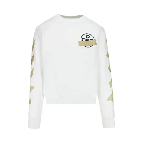 Moletom Off-White Tape Arrows Slim Branco
