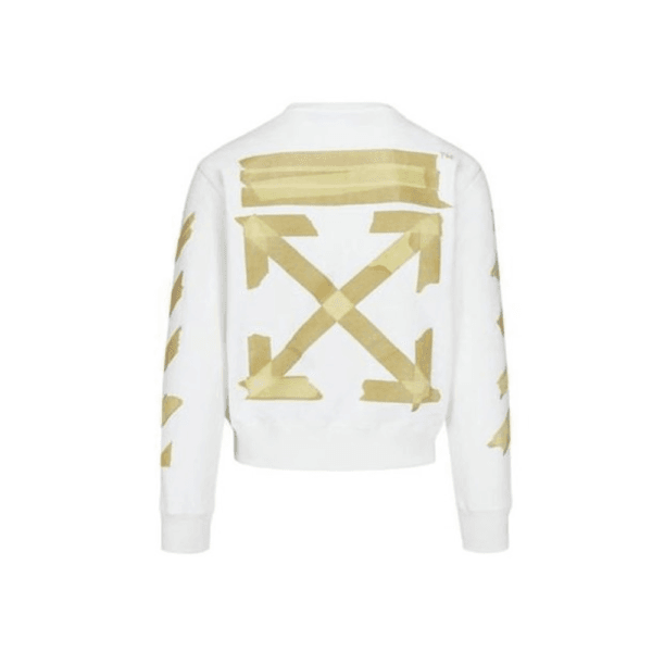 Moletom Off-White Tape Arrows Slim Branco