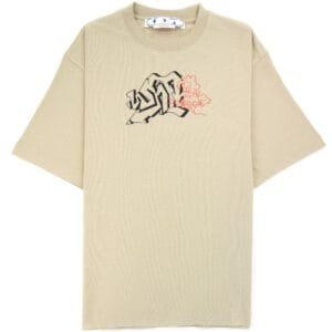 Camiseta Off-White Graffiti Skate Oversized Graphic Tee