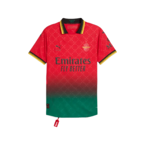 Conjunto Milan x Puma x Off-White Polo Vermelho