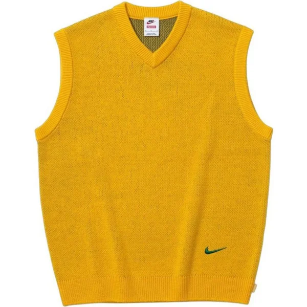 Colete Supreme Nike Sweater Vest Amarelo
