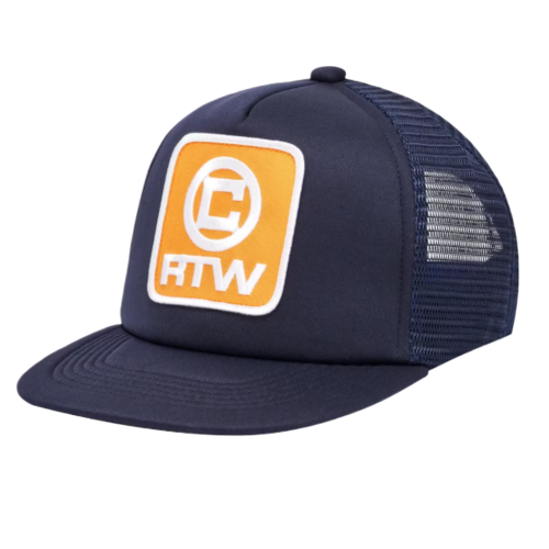 Boné Corteiz Box Trucker Black Orange RTW