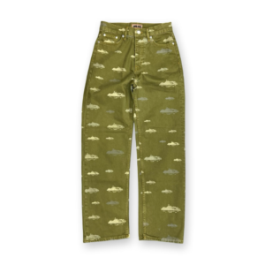 Calça Jeans Corteiz Verde Musgo