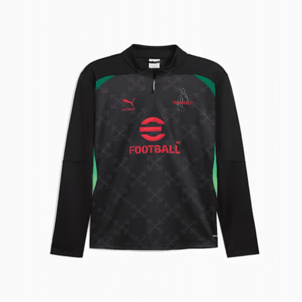 Camiseta Manga Longa Milan x Off-White Preta