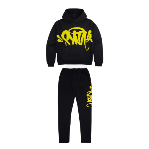 Conjunto Moletom SynaWorld Team Black Yellow