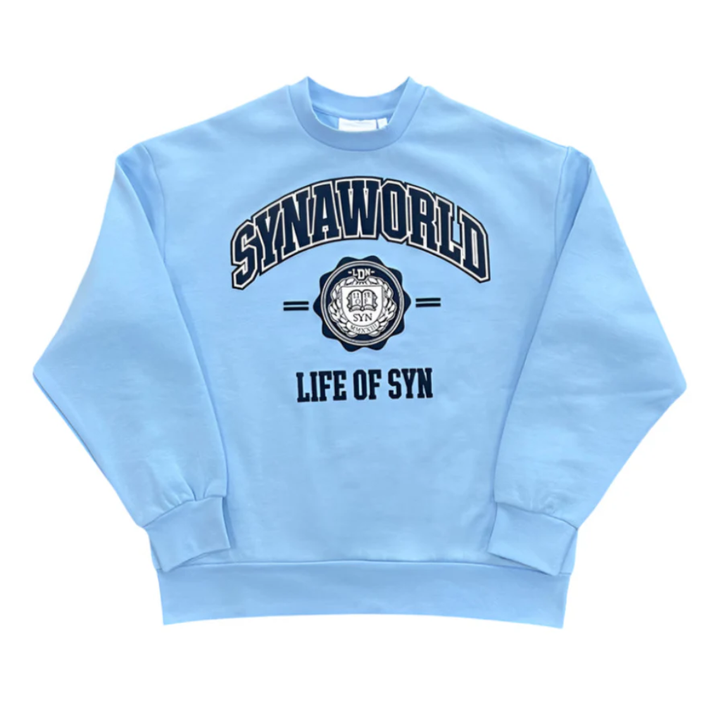 Conjunto Crewneck SynaWorld College Baby Blue