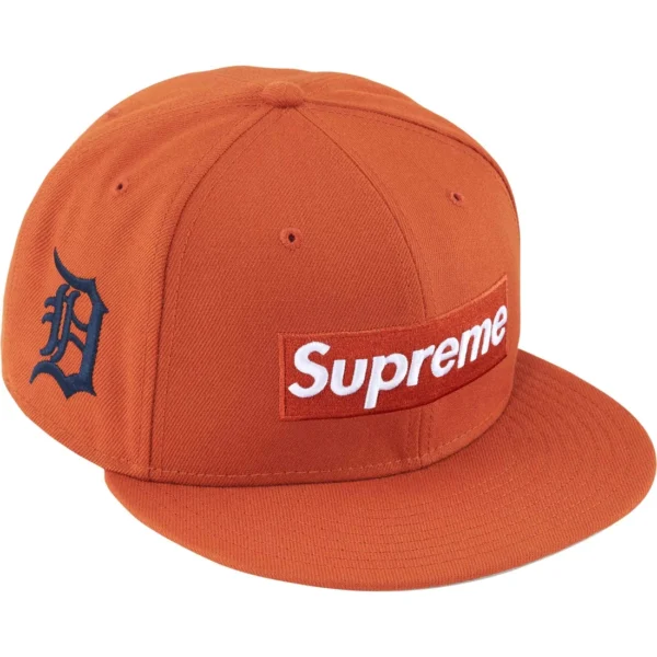 Boné Supreme MLB Teams Box Logo Laranja
