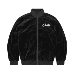 Conjunto Corteiz VVS Uptown Velour Track Black