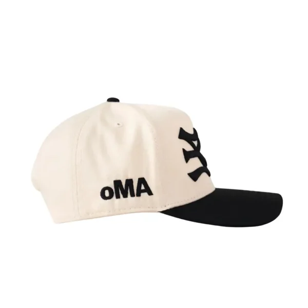 Boné oMA Studios Ny Ny Curved Brim White Black