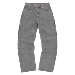 Calça Corteiz Embossed C-Star Denim Work Pant Grey