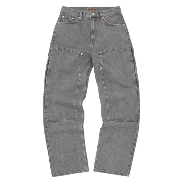 Calça Corteiz Embossed C-Star Denim Work Pant Grey