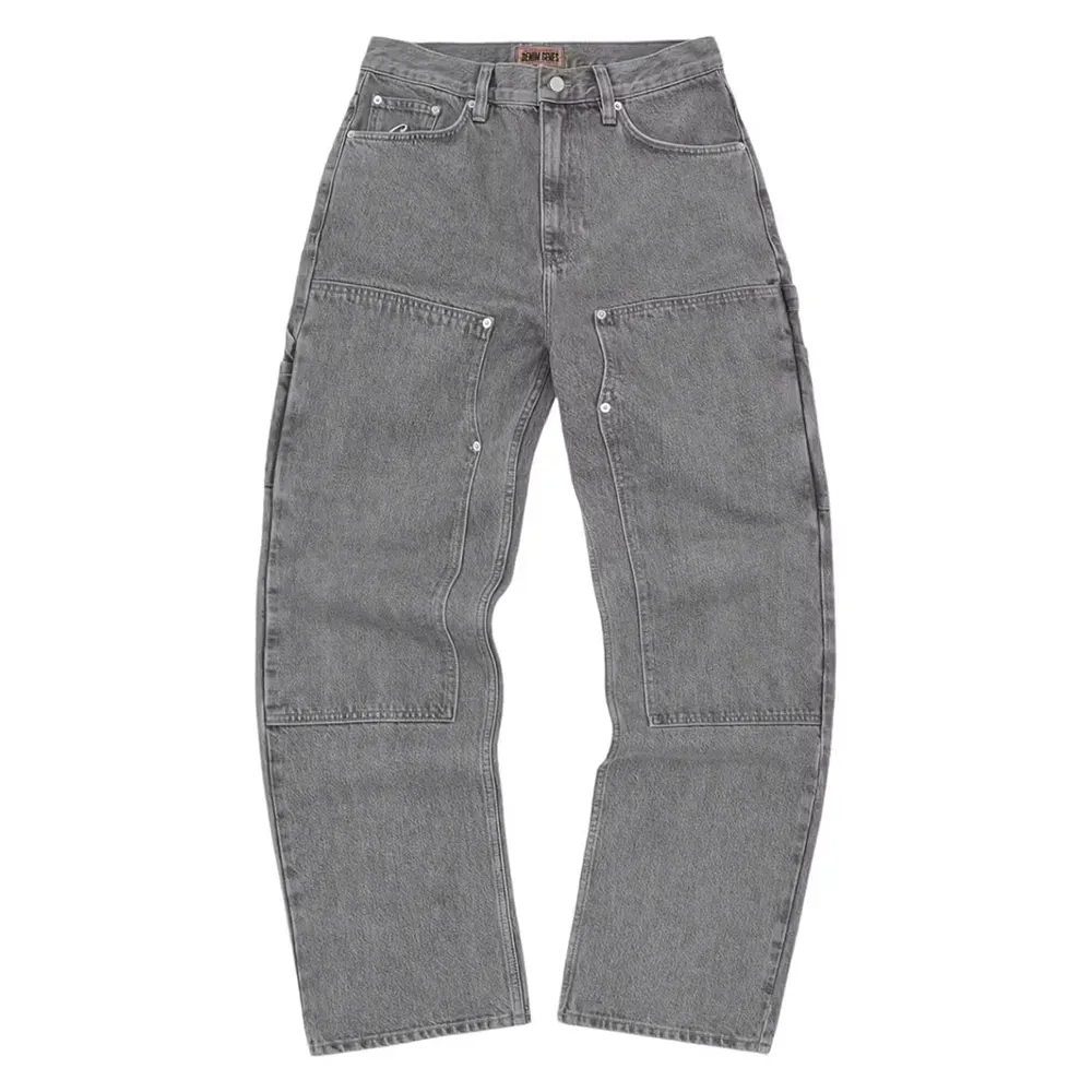 Calça Corteiz Embossed C-Star Denim Work Pant Grey