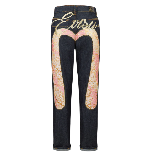 Calça Jeans Evisu Rosa