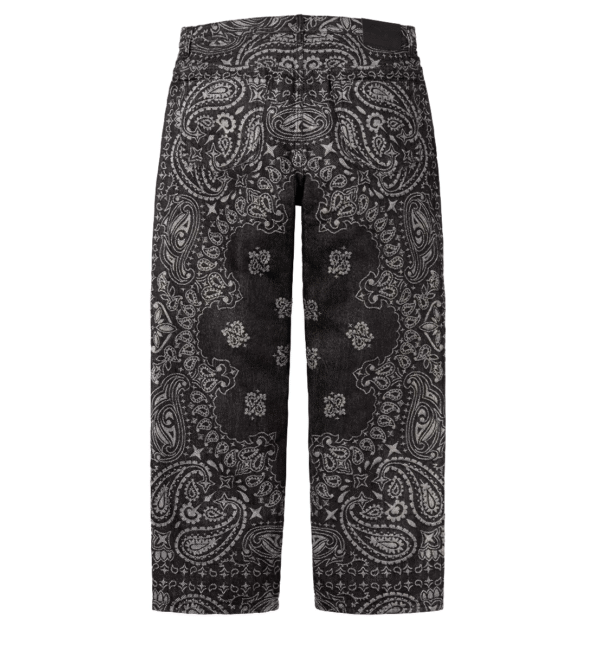 Calça Jeans Supreme Bandana Jacquard Baggy
