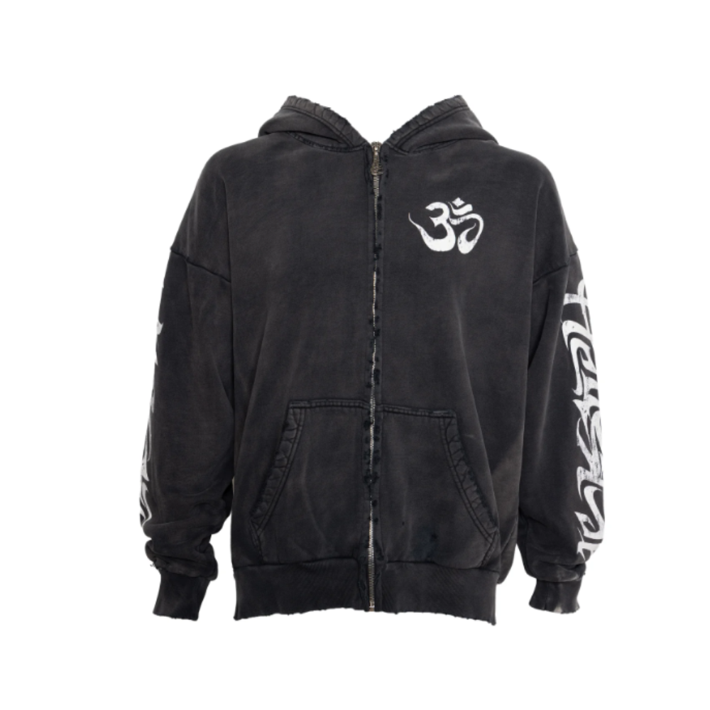 Conjunto HellStar Zip-Up Preto