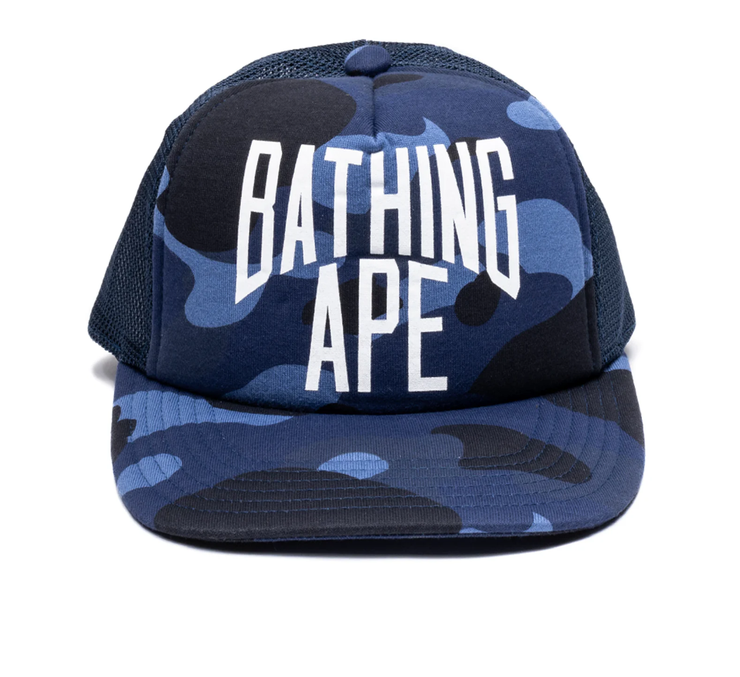 Boné Ape Trucker Azul