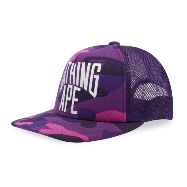 Boné Ape Trucker Roxo
