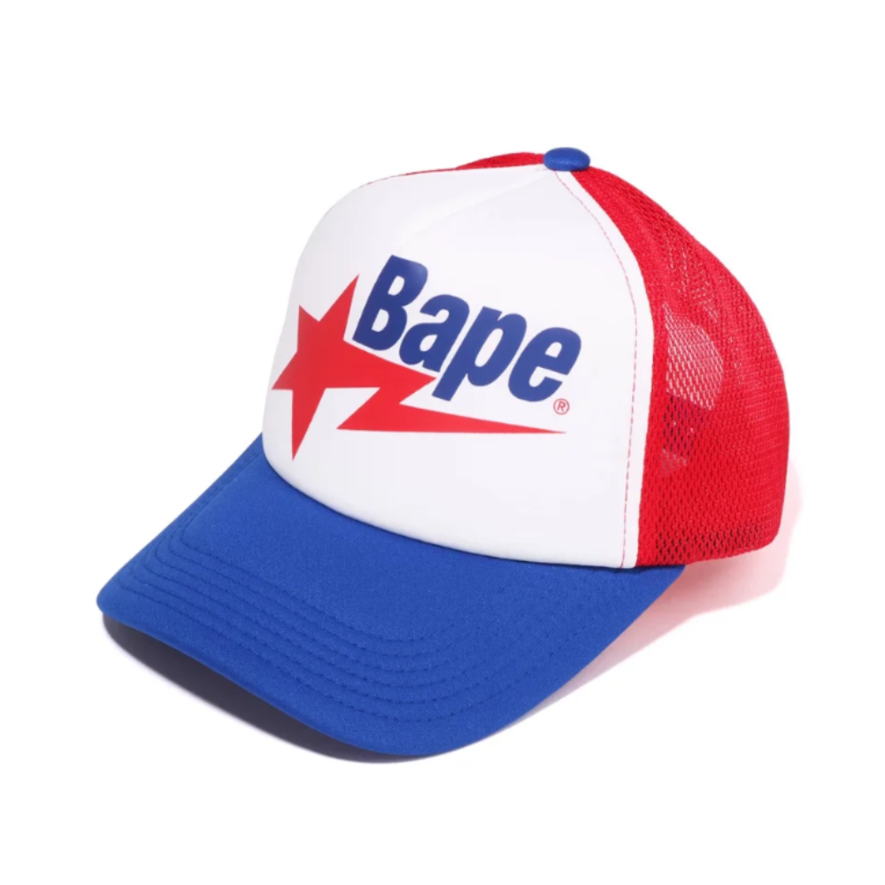 Boné Bape Sta Mesh Vermelho x Azul