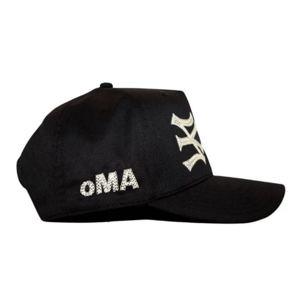 Boné oMA NY NY Side Chain Stitch Black