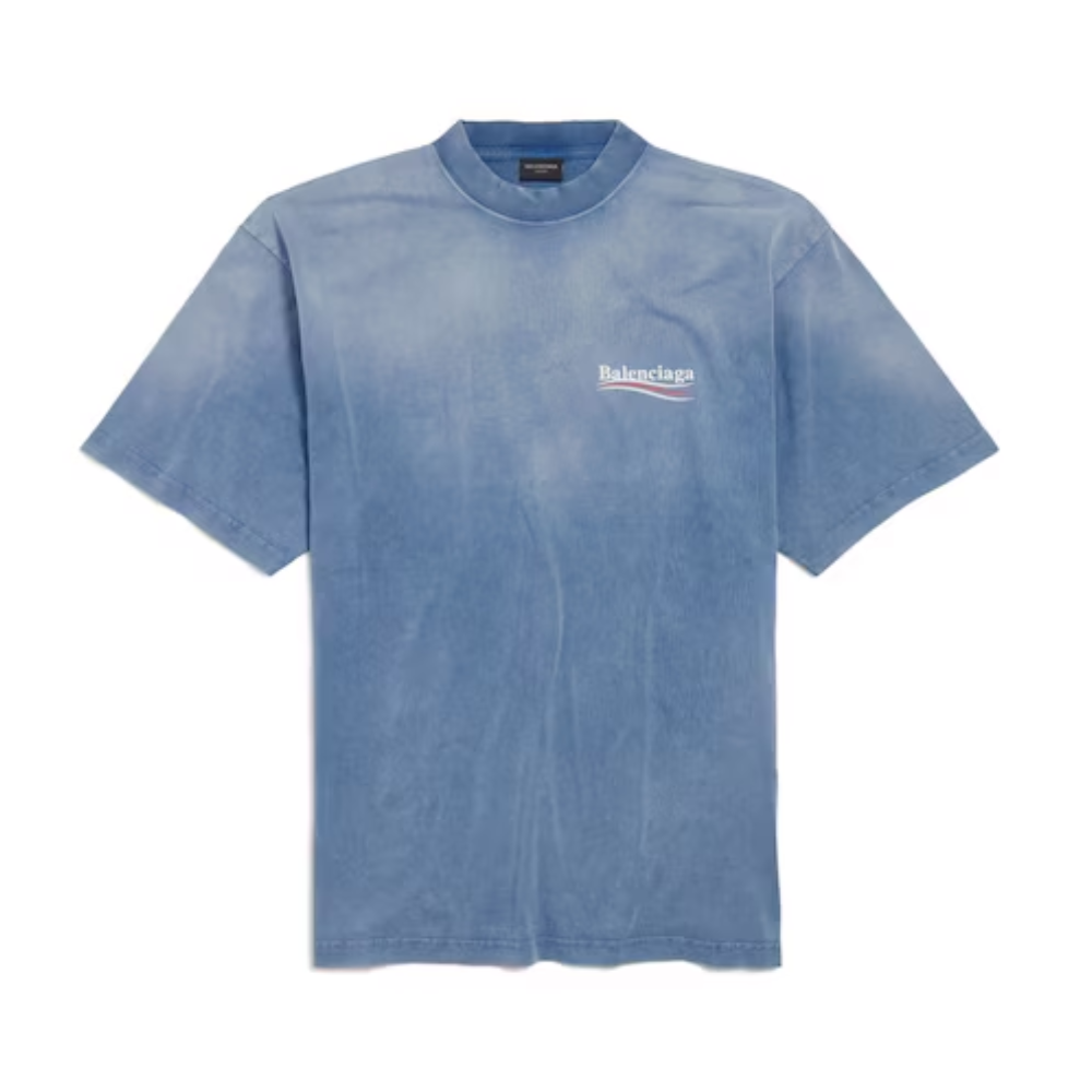 Camiseta Balenciaga Political Campaign Azul