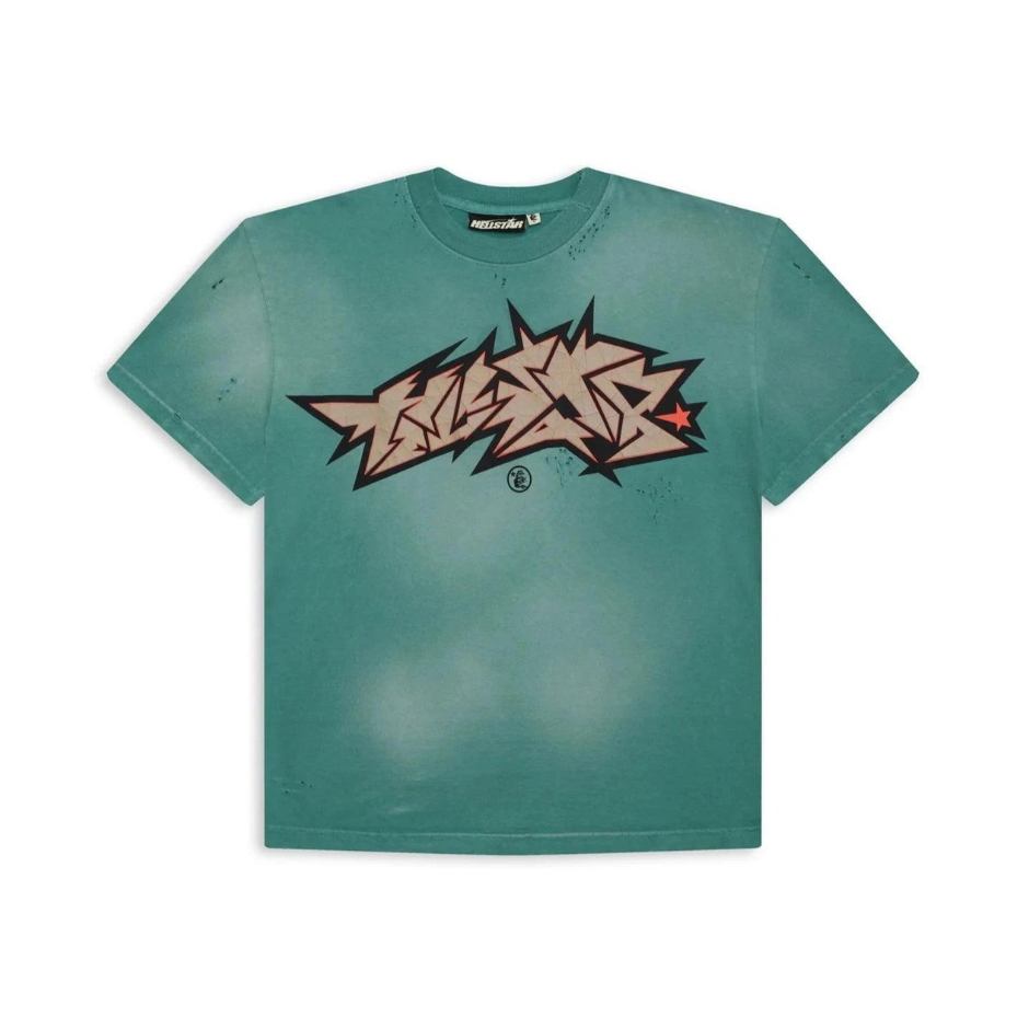 Camiseta Hellstar Green Crack Print